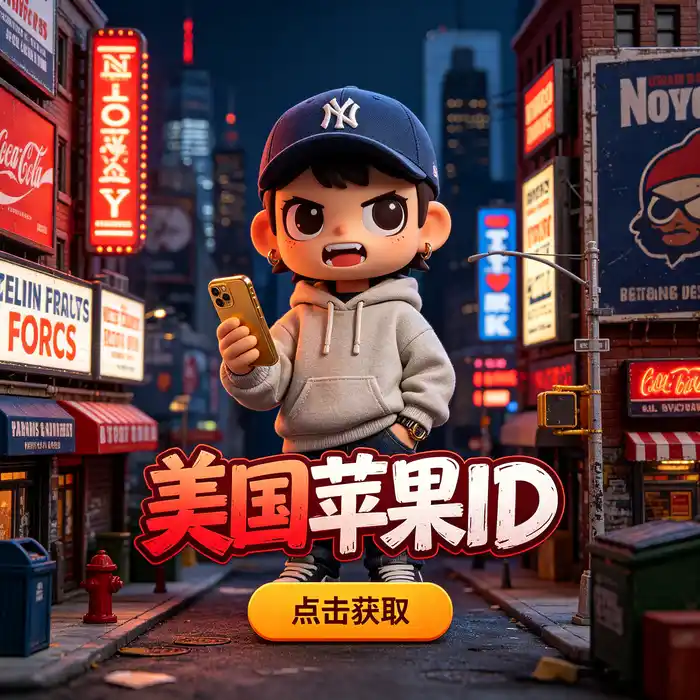 iPhone 美区商店使用步骤示意图，包含账户检查、商店搜索和下载前核验